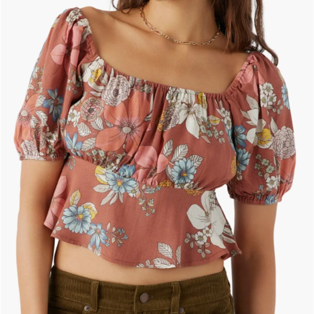 NEW O'Neill Autum Babydoll Woven Top in Size XL